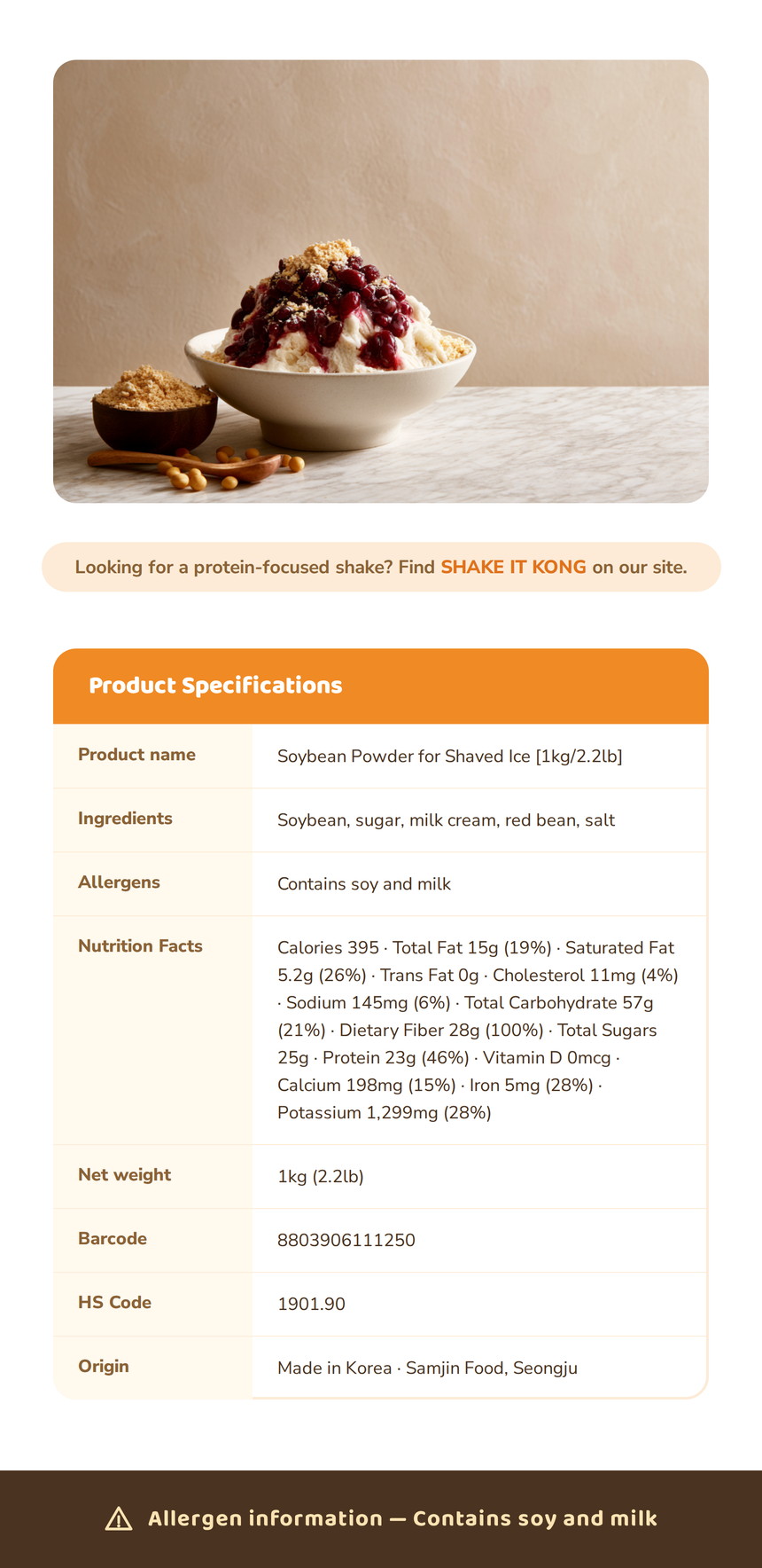 Soybean Powder for Shaved Ice detail 4